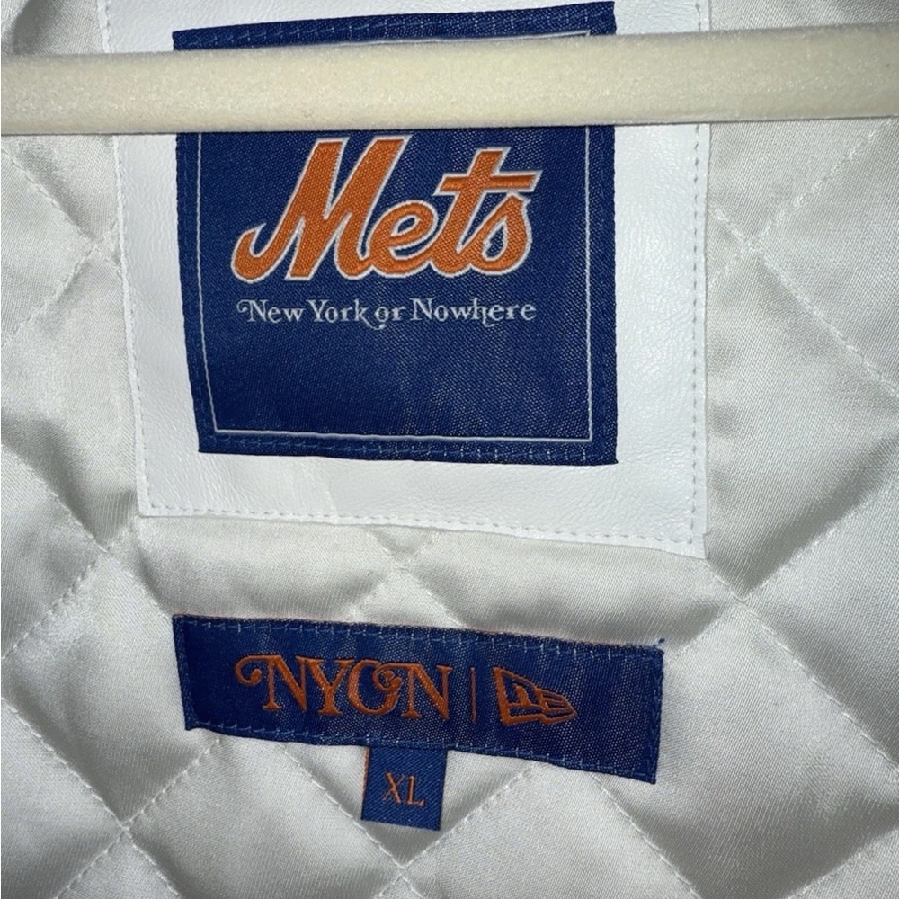 New Era White Mets Varsity Jacket - Picture 8 of 8